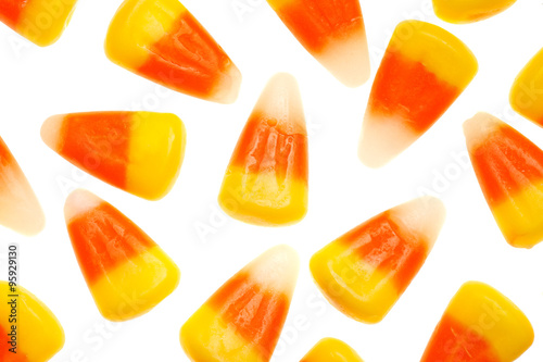candy corn  isolated on white