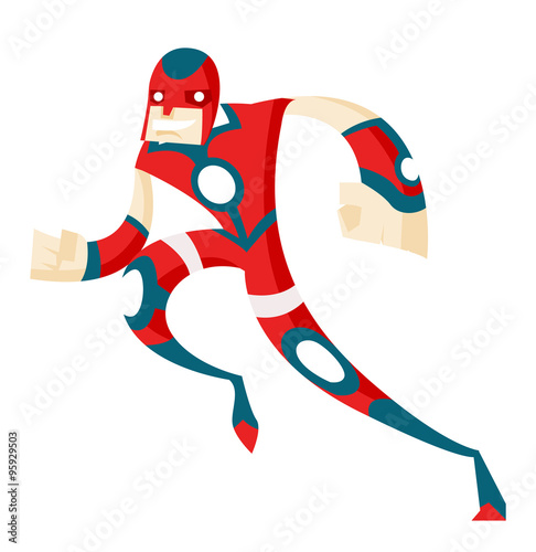 superhéroe corriendo
