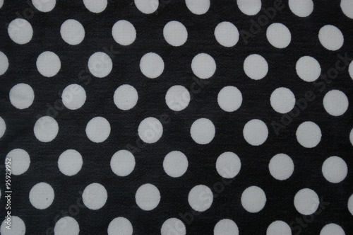 Polka dot pattern material fabric
