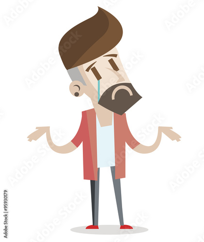 joven triste llorando