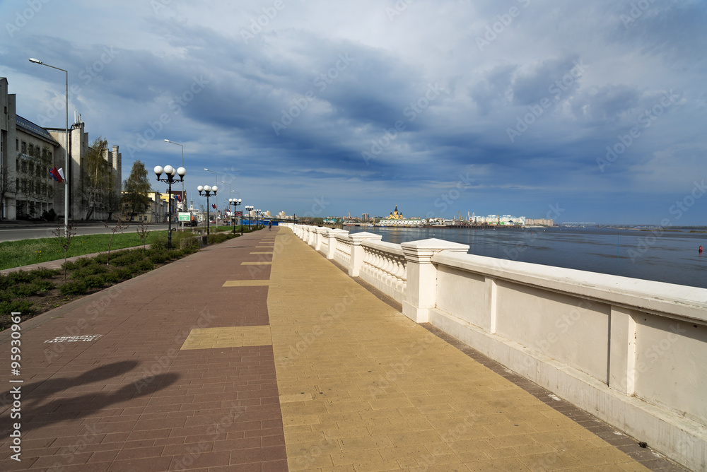 Lower Volga river embankment in Nizhny Novgorod Lower Volga river embankment in Nizhny Novgorod