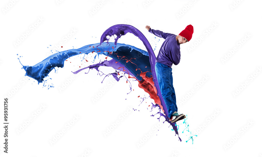 Fototapeta premium Dancer in jump