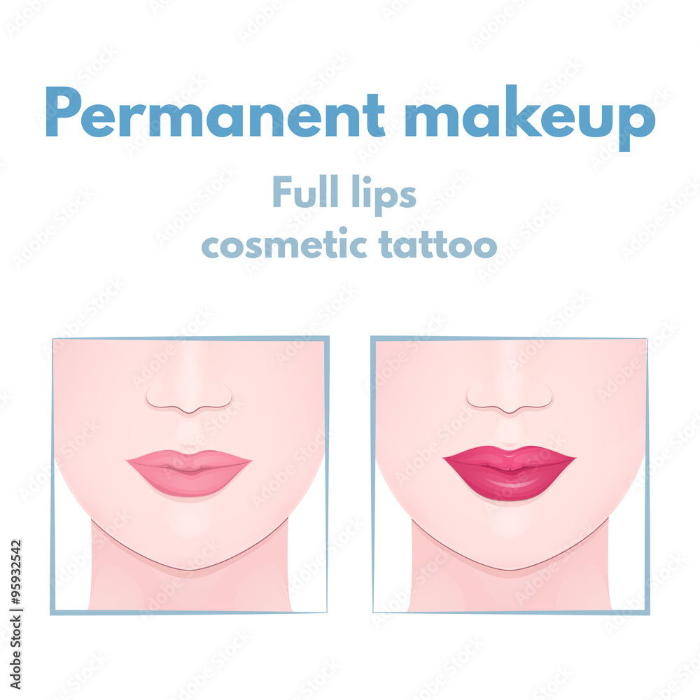 permanent makeup lips