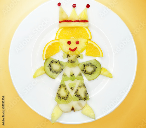 creative fruit child dessert princess form