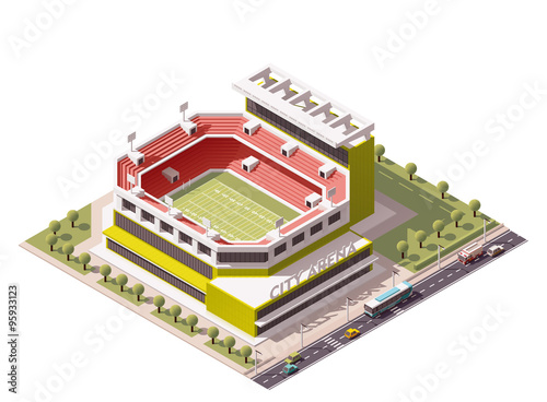 Vector isometric stadium