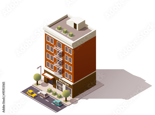 Vector isometric building