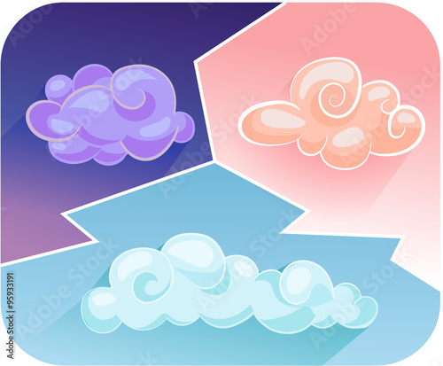 Cartoon clouds 2