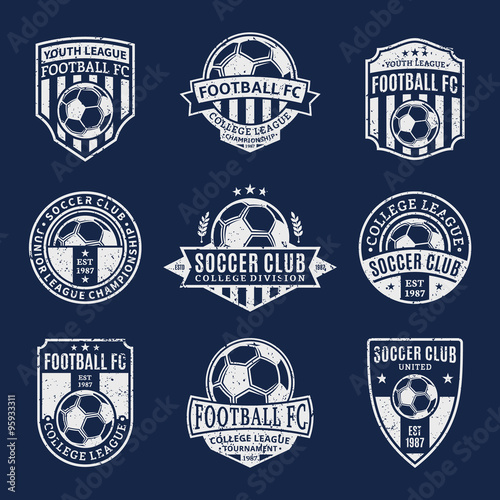 Set of Soccer Football Club Logo