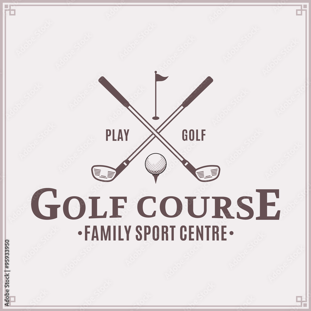 Golf country club logo template Golf country club logo template