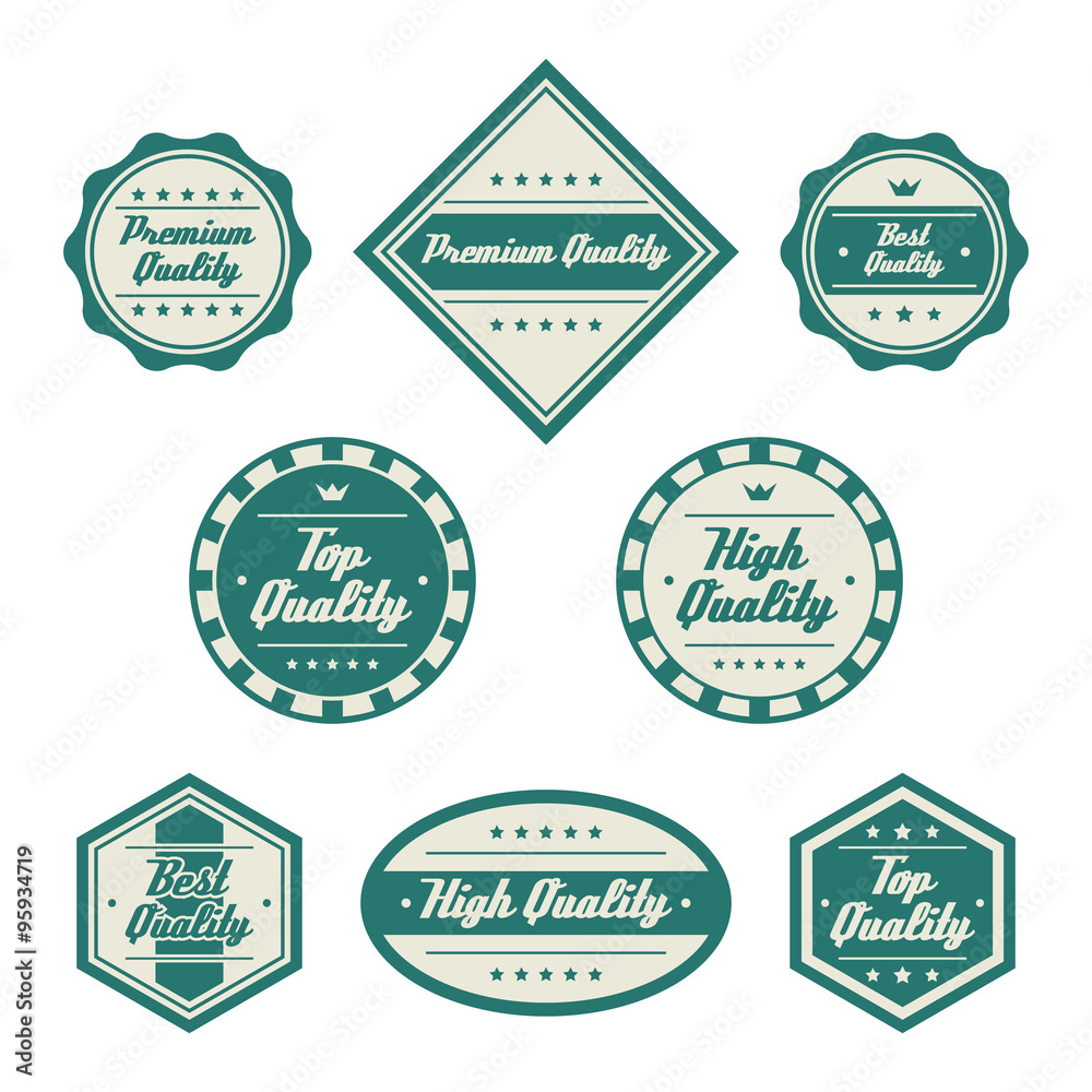 Obraz premium Quality Vintage Badges