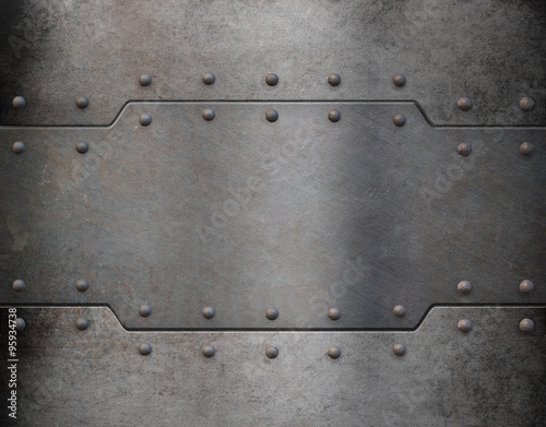 metal armour plate background