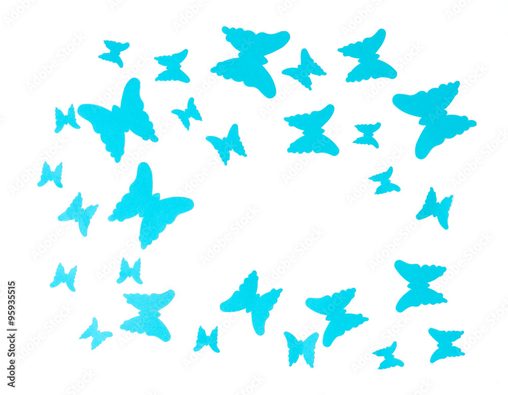 Obraz blaue Schmetterlinge