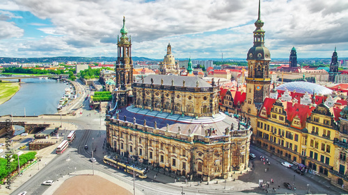 Histoirical center of the Dresden Old Town. Dresden has a long h photo