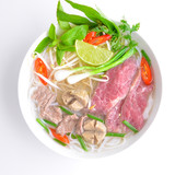 vietnamese noodle, pho beef soup