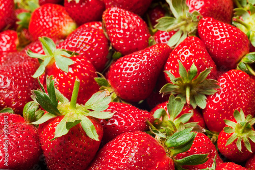 red strawberries