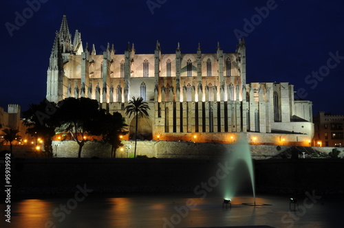 Palma - Kathedrale bei Nacht