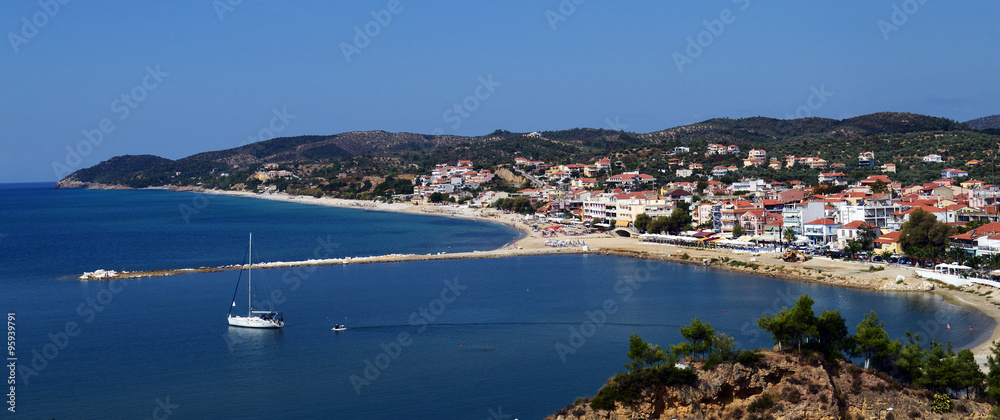 Naklejka premium Limenaria town