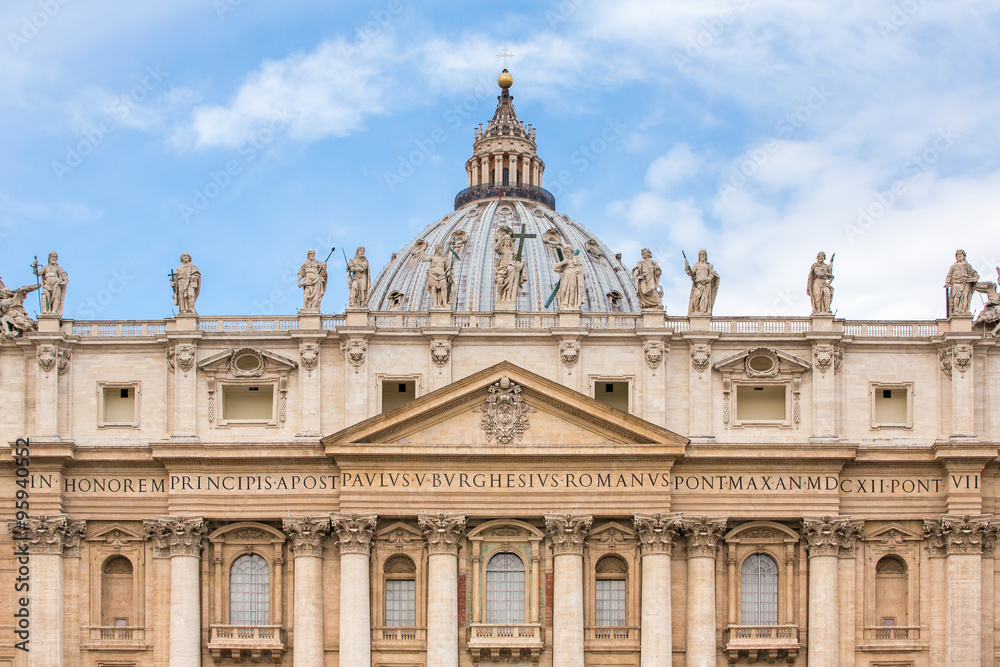 Saint Peter's Basilica at St. Peter's Square in Vatican, Rome, I