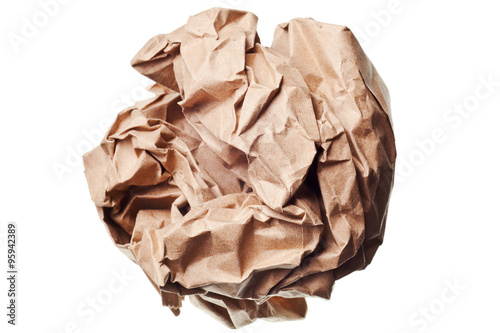 crumpled paper ball