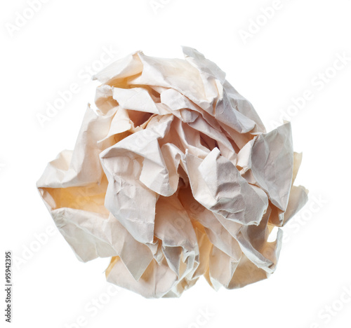 crumpled paper ball