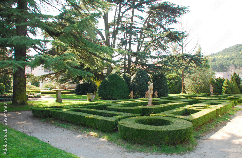 Naklejka premium Shady Formal Gardens