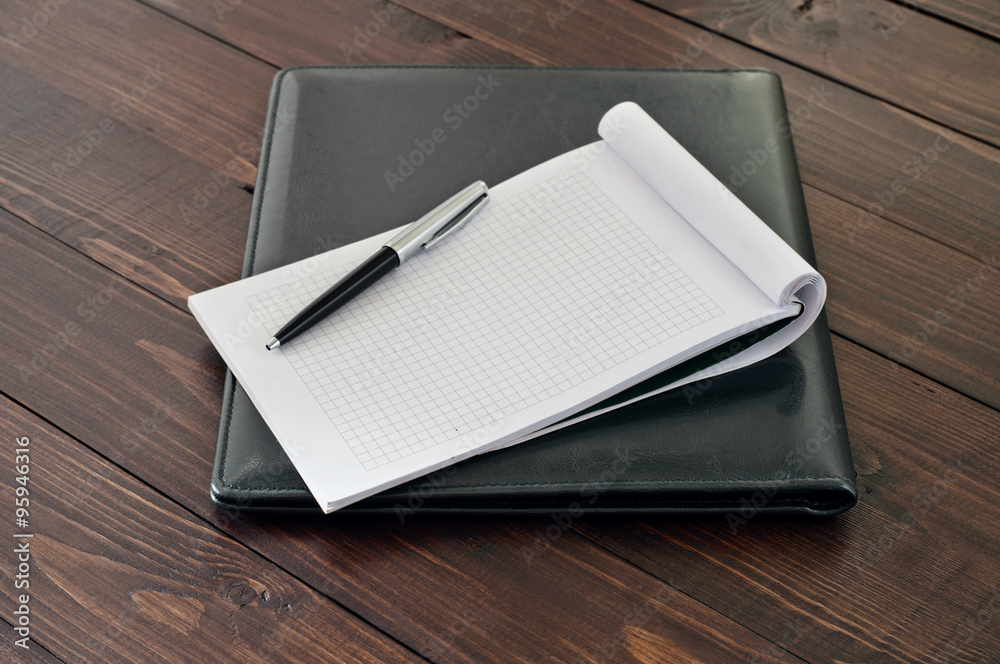 Notepad with blank pages Notepad with blank pages