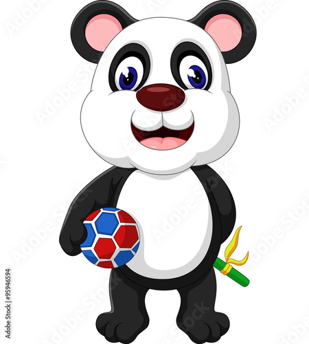 Fototapeta Naklejka Na Ścianę i Meble -  cute Cartoon panda of illustration	
