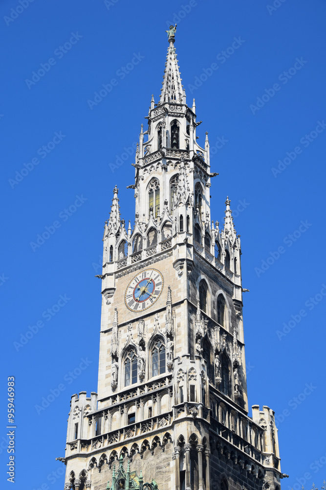 Munich Marienplatz City Hall Tower