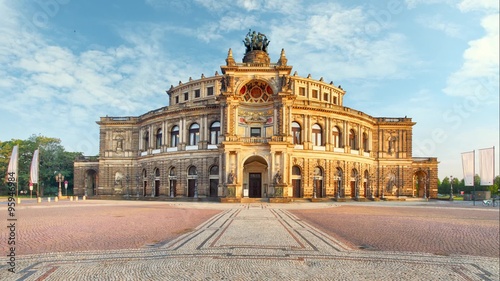 Dresden - Semperoper, Germany - Time lapse