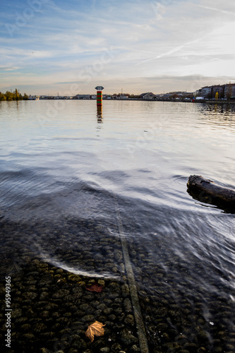 Le confluent du Rhône et de la Saône à Lyon photo