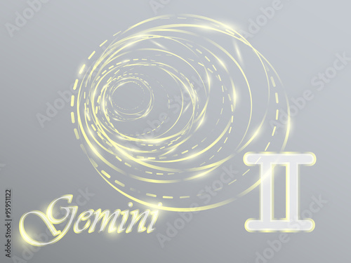 Gold zodiac sign