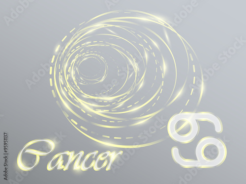 Gold zodiac sign