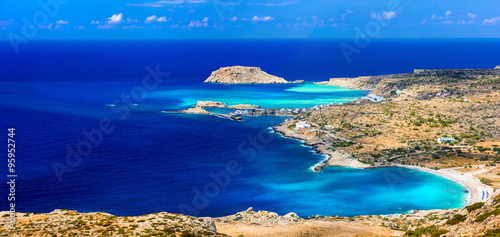 beautiful beaches of Greek islands - Lefkos in Karpathos (Dodekanes) #95952744