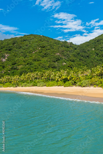 Beautiful beach at coast of Vietnam - Ninh van bay