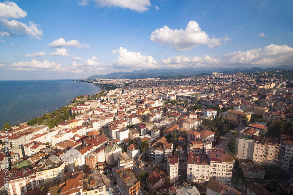 Ordu city scape above from boztepe Karadeniz