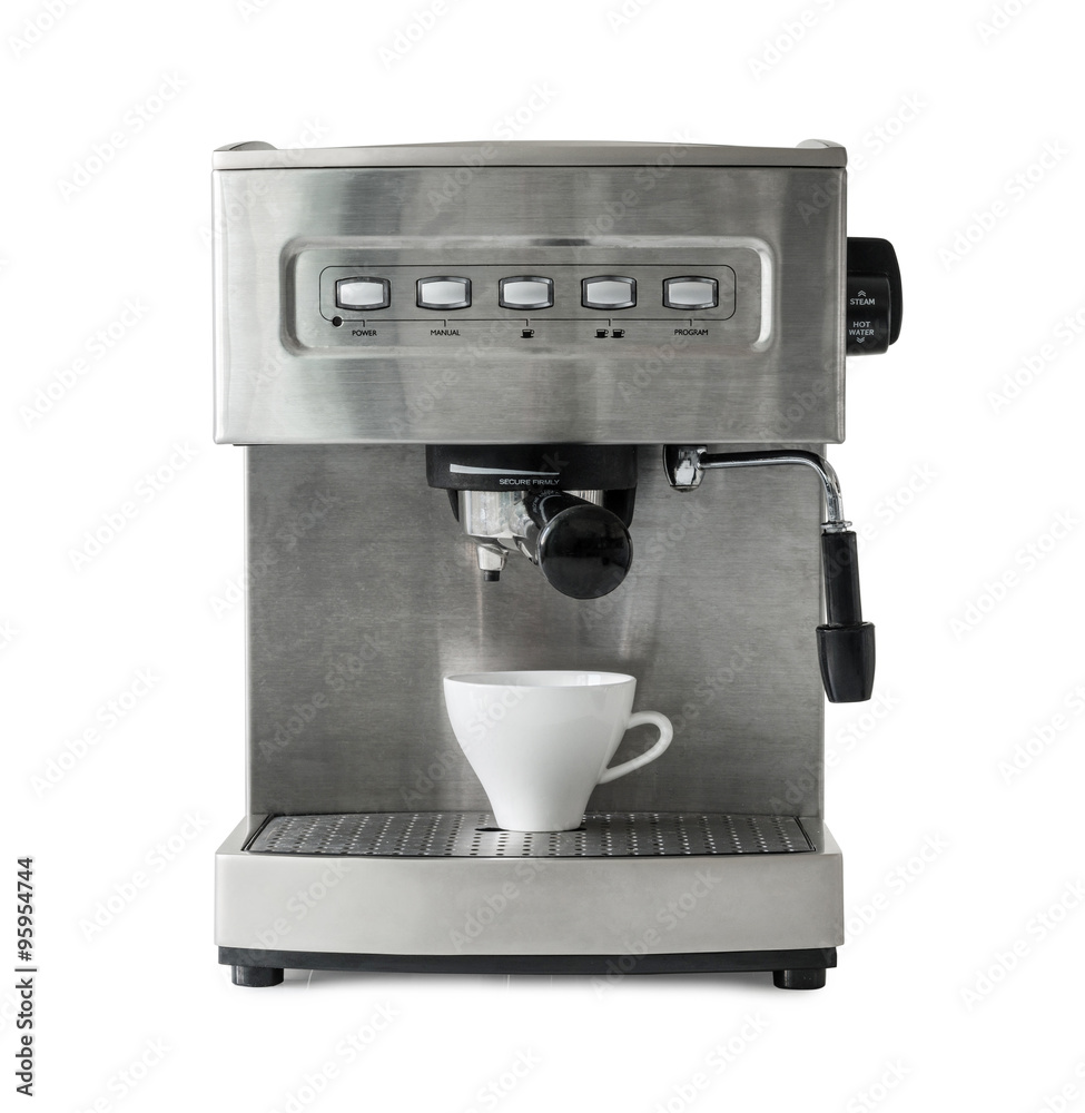 isolated coffe maker on white isolated coffe maker on white