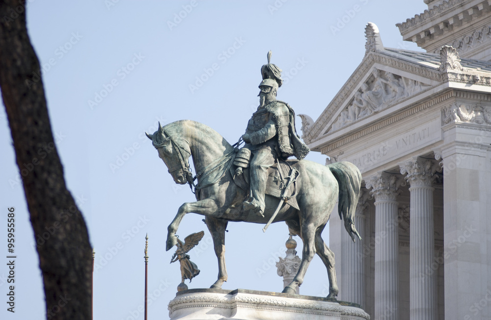 Fototapeta premium Vittoriano in Rome Victor Emmanuel II Statue