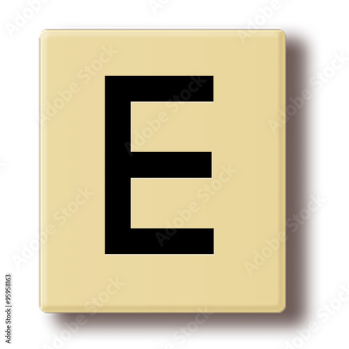 Tile in the style of the word game 