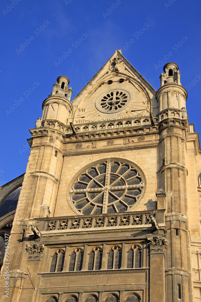 PARIS, FRANCE - DECEMBER 17, 2011: Eglise Saint-Eustache