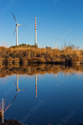 Windrad und Sendeturm, Hornisgrinde photo