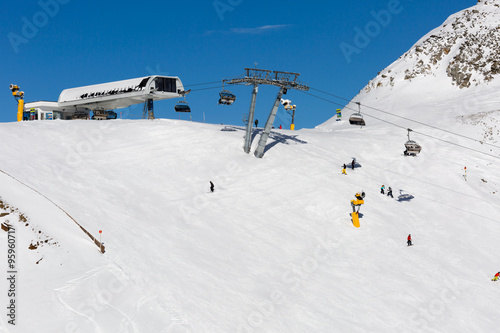 Ski slope in Solden