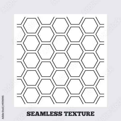 Hex stripped grid seamless pattern.