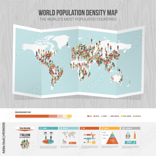 World population density map