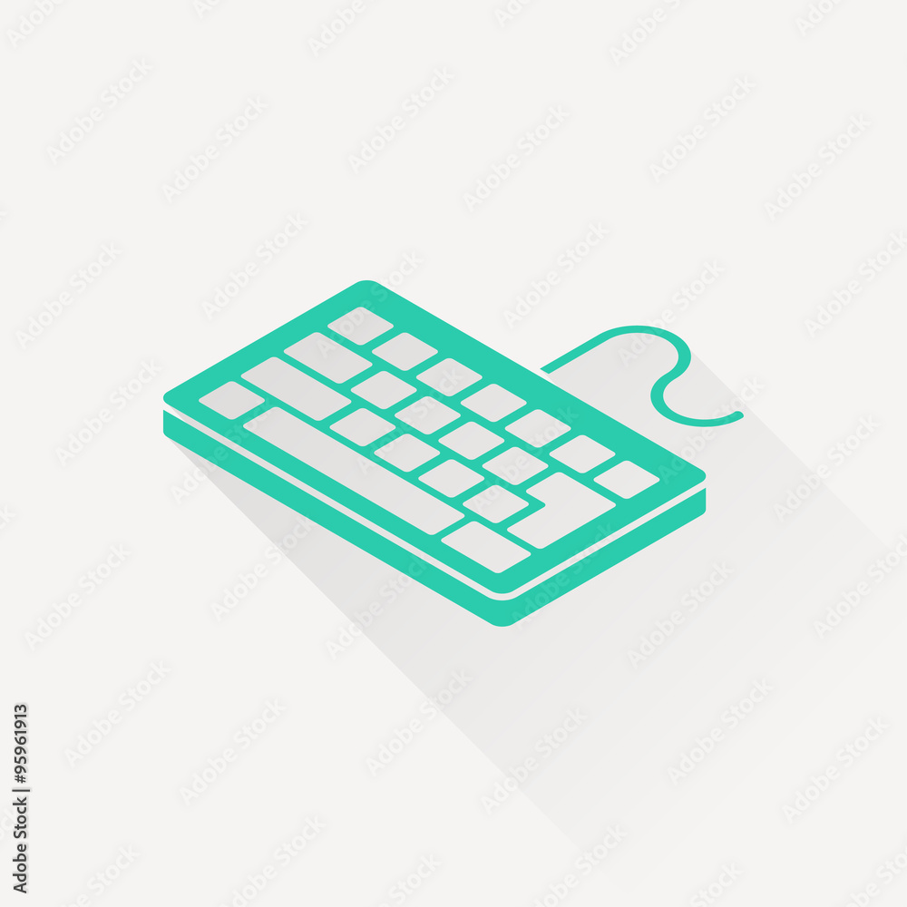 pc keyboard isometric 3d icon pc keyboard isometric 3d icon