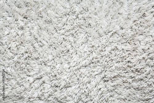 Close up texture of fluffy bathroom carpet