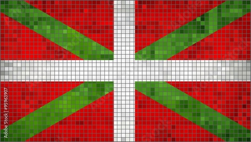 Basque flag, 
Pays Basque flag,  
Ikurrina, 
Flag Of Basque Country, 
Abstract Mosaic Flag of Basque, 
Grunge Flag of Basque Flags,  
Abstract grunge mosaic vector