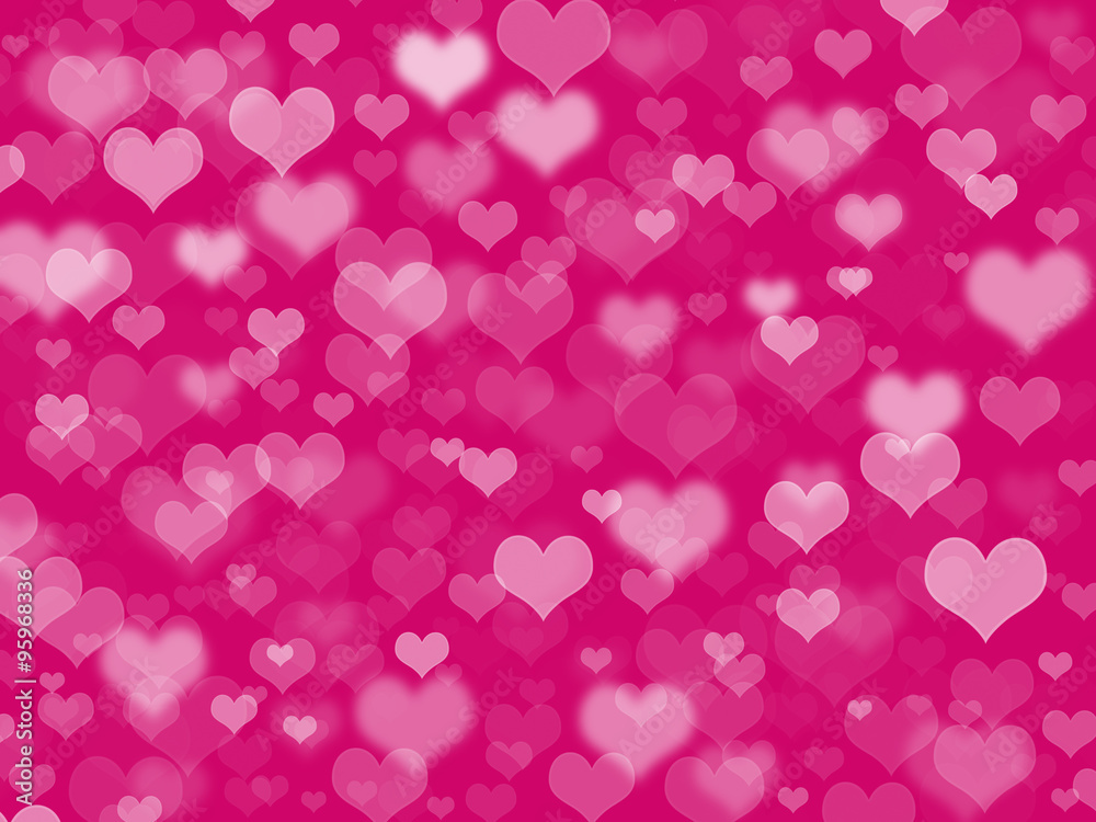 Abstract pink background with hearts Abstract pink background with hearts