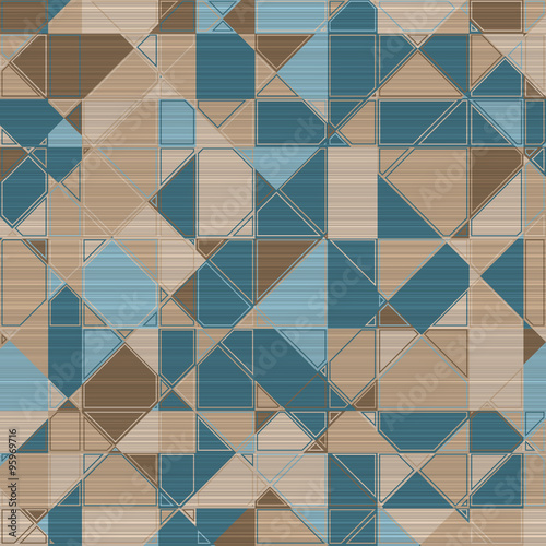 Vector geometric background. Colored mosaic. Consists of polygonal elements. The elements have different shapes. In color. 