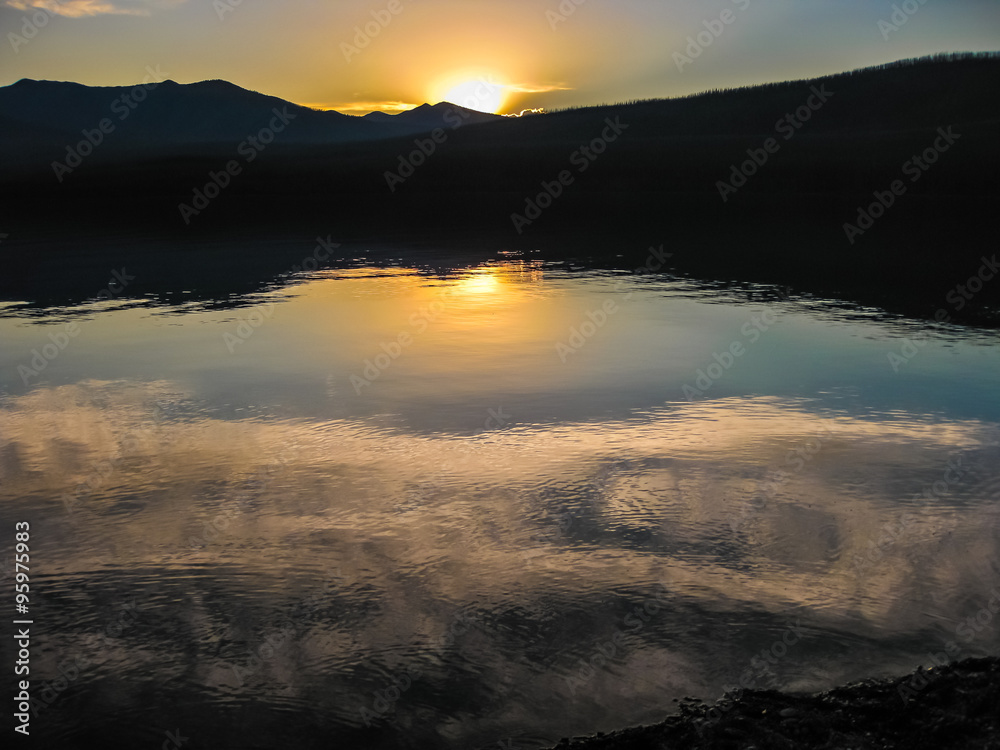 Lake McDonald at sunset