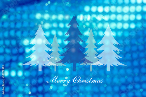 Christmas trees vector on abstract light background ,Christmas cards
